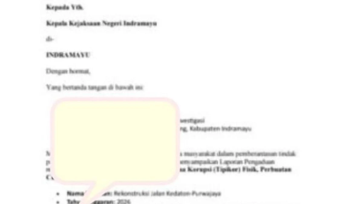 DPUPR Indramayu Tunda PHO Rekonstruksi Jalan Purwajaya-Kedaton: Warga Minta Rekomendasi Kejaksaan