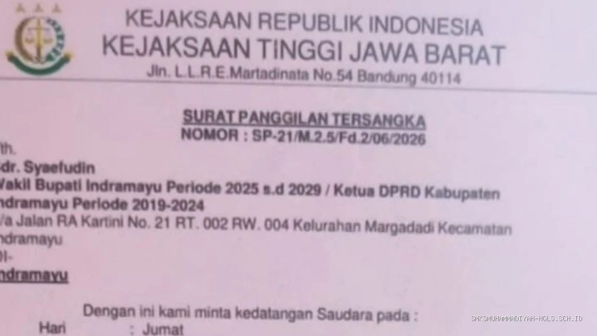 Dugaan Tunjangan DPRD Indramayu Memanas: Surat Tersangka Beredar