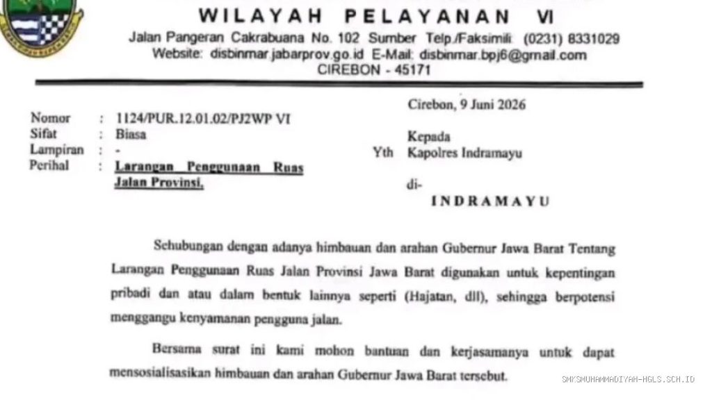Jabar Larang Hajatan Tutup Jalan Provinsi, Indramayu Wajib Steril