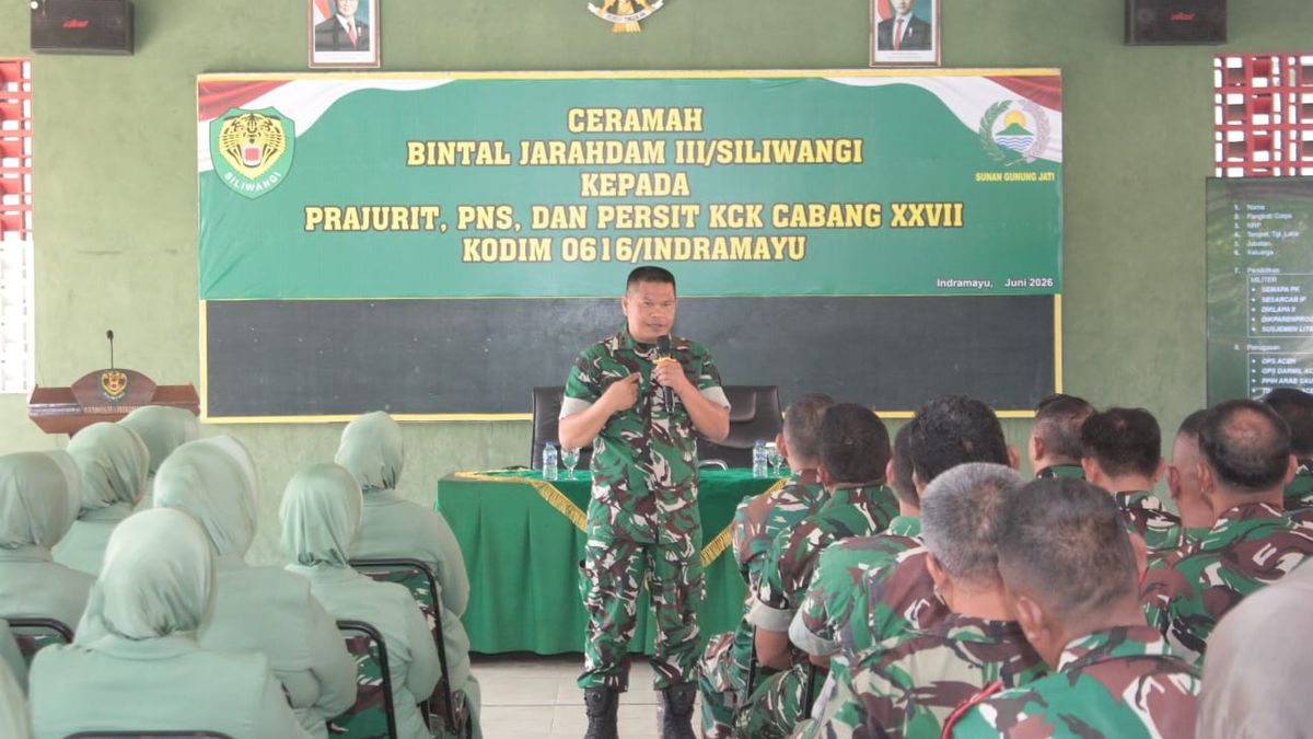 Pembinaan Mental Prajurit, PNS & Persit Kodim Indramayu oleh Bintaljarahdam III/Siliwangi