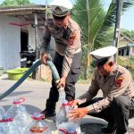 Satlantas Polres Indramayu: Bantuan Air Bersih di 4 Desa Sambut Hari Bhayangkara ke-80