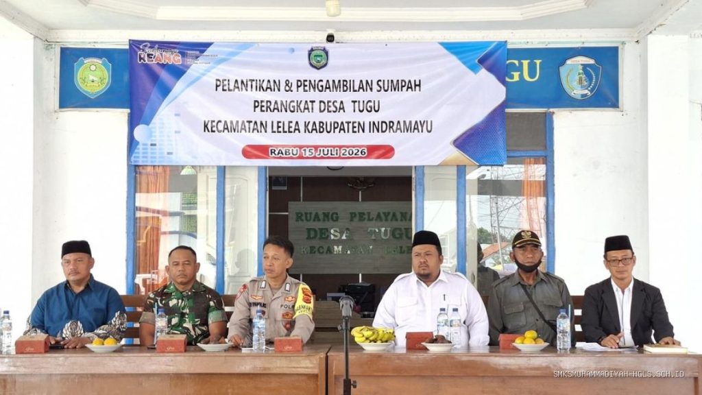 Sertu Zaenal M Kawal Sumpah Jabatan Perangkat Desa Tugu