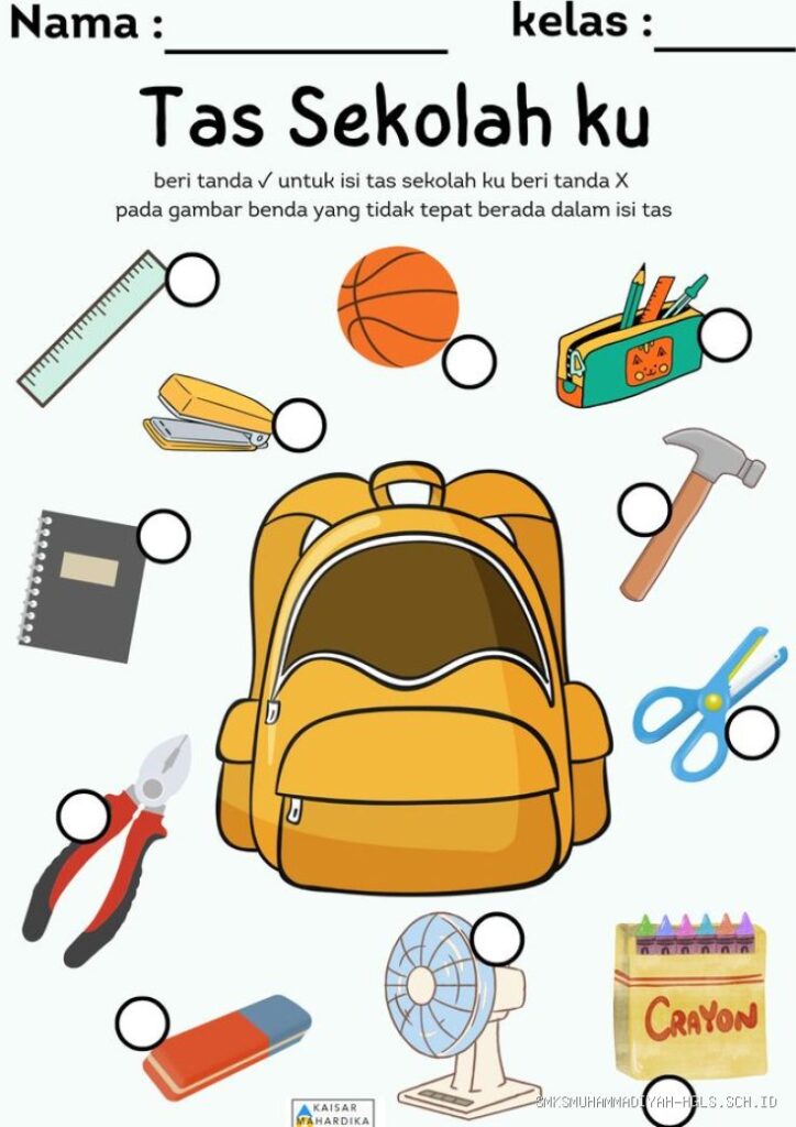 Cara Mengatur Isi Tas Sekolah agar Ringan dan Nyaman Dipakai