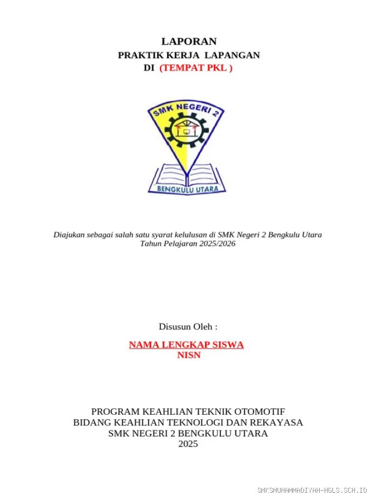 Format Penulisan Laporan PKL Bab 1 Latar Belakang Jurusan TKRO yang Rapi