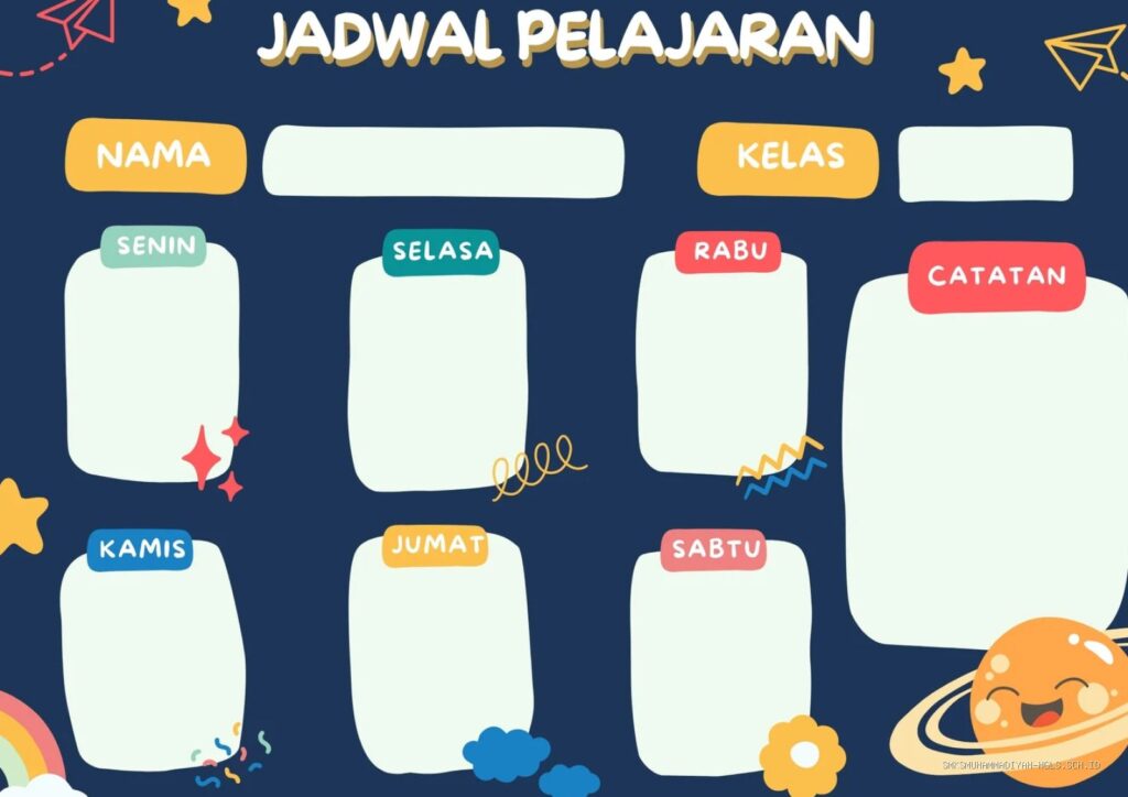 Panduan Membuat Jadwal Pelajaran Kreatif agar Mudah Dibaca