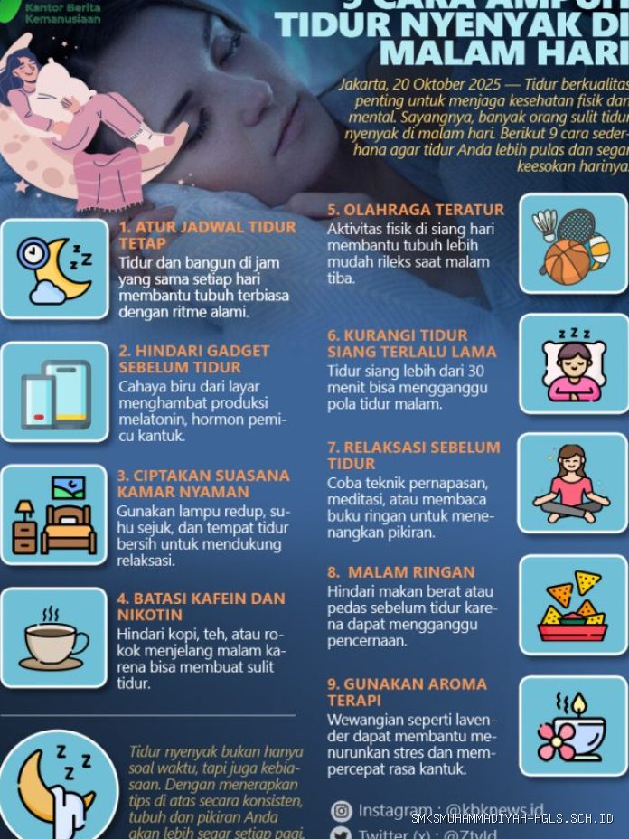 Pola Tidur yang Baik untuk Meningkatkan Efektivitas Belajar