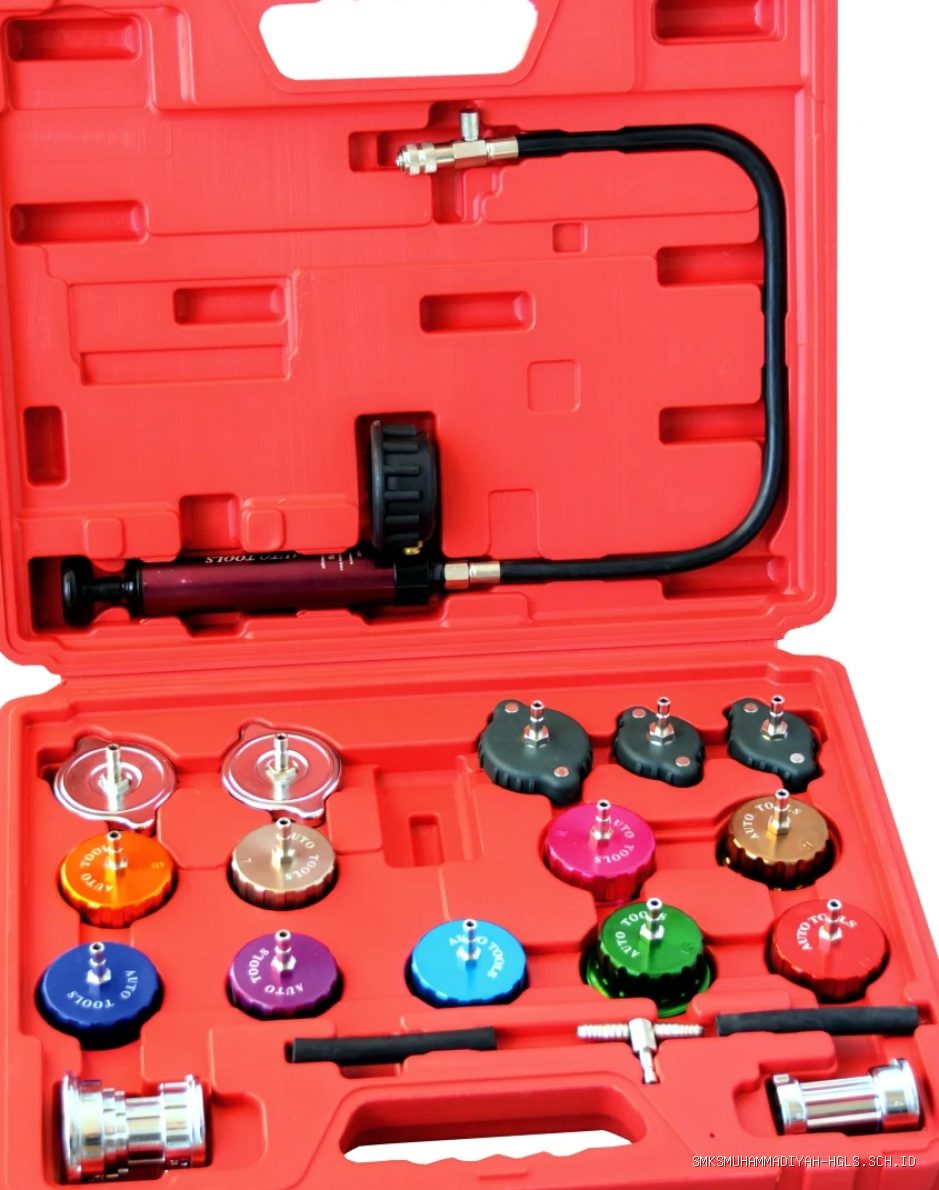Cara Memeriksa Kebocoran Radiator Memakai Radiator Cup Tester Ujian UKK