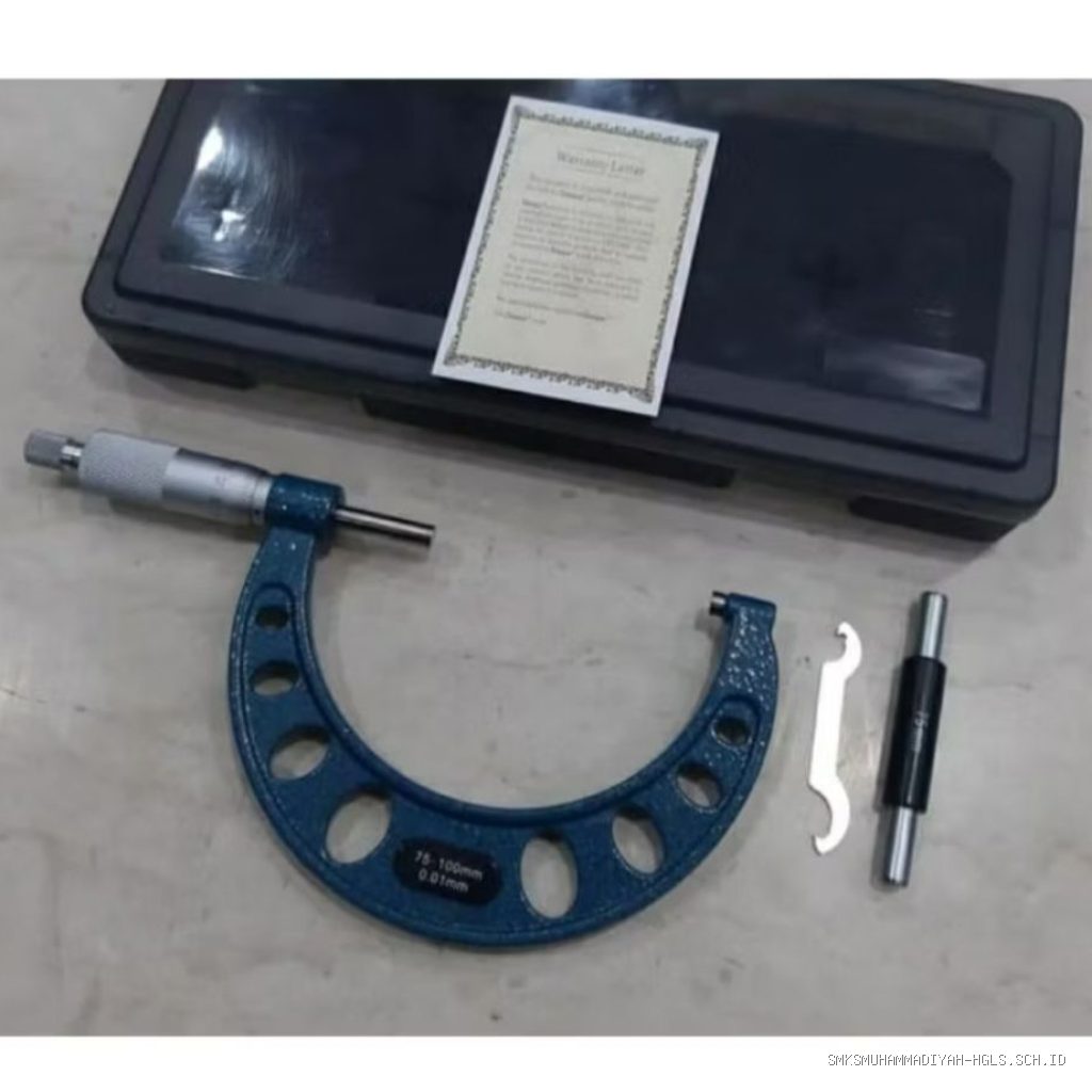 Cara Mengukur Diameter Crankpin Poros Engkol Memakai Micrometer Luar UKK