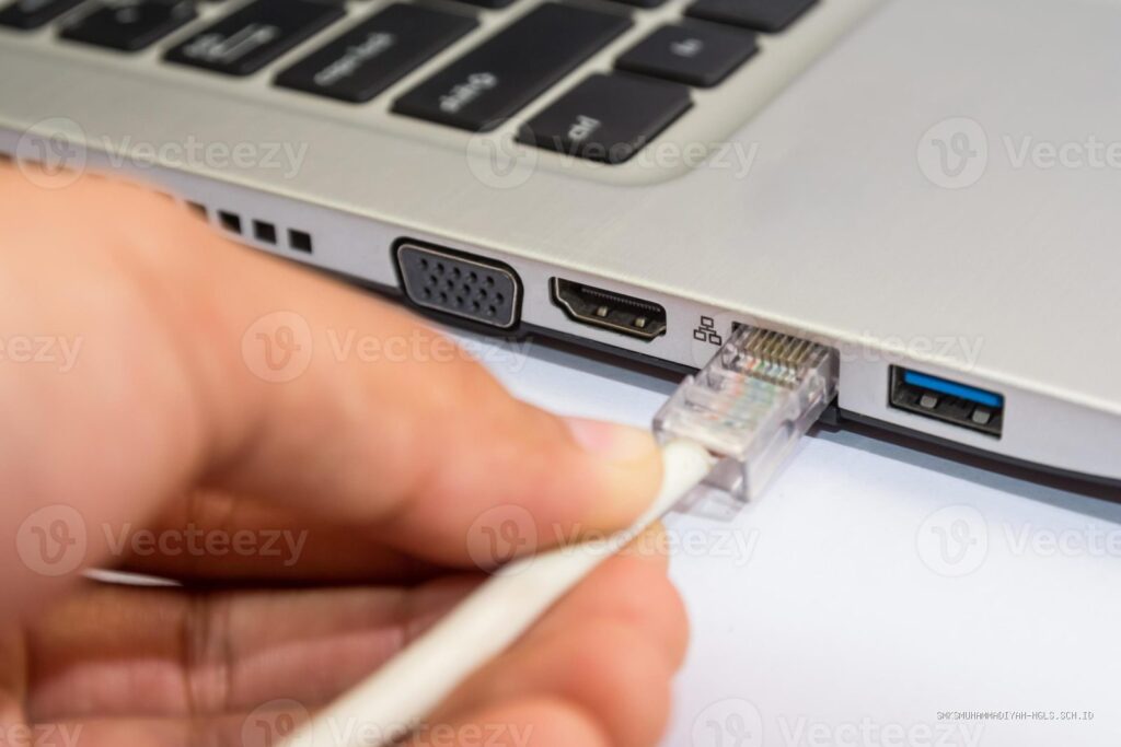 Format Laporan PKL TKJ Pembuatan Jaringan Peer to Peer Dua Laptop Kabel LAN
