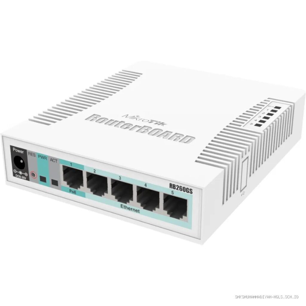 Langkah Konfigurasi Virtual Local Area Network VLAN Trunking Switch MikroTik